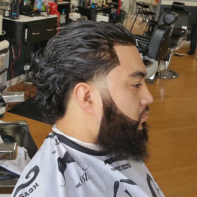 Slicked Back Haircut - Men's haircuts