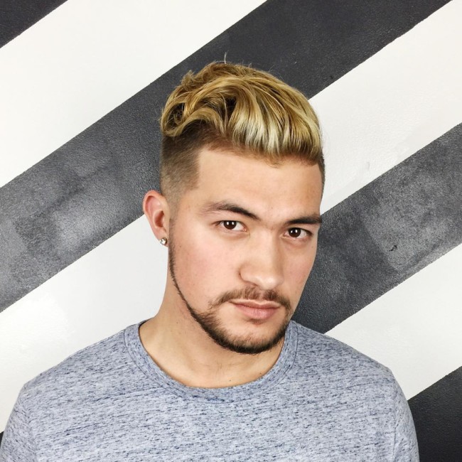 Swept back + Scissor fade - Men's haircuts