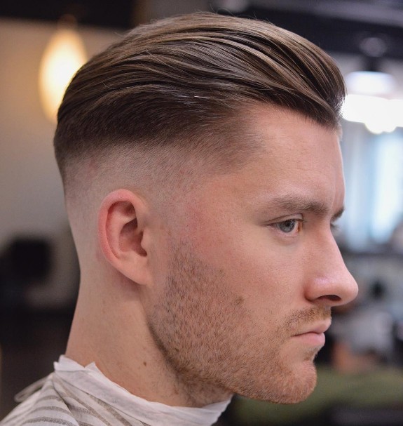 Undercut on medium-length hair