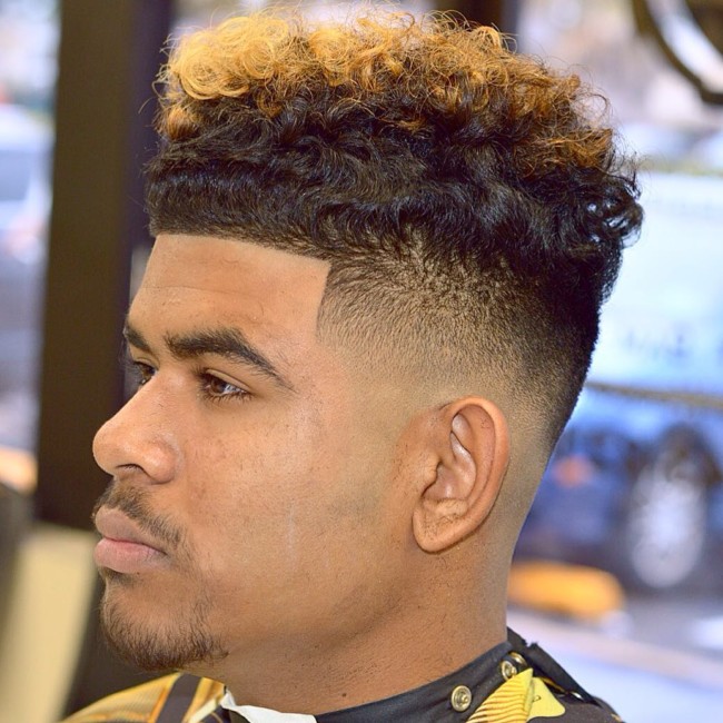  High Top + Color + Skin fade - Men's Haircuts