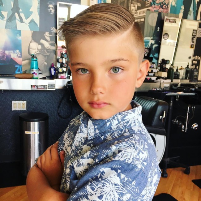 Side Part + Comb Over - New Hairstyle for Boys