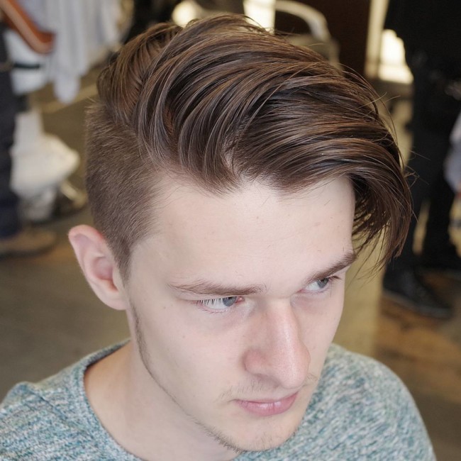 Loose and messy Combover - men's haircuts