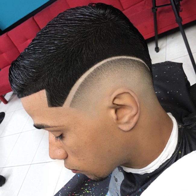 Brush Cut + Hi-Lo Fade  - Men's Haircuts