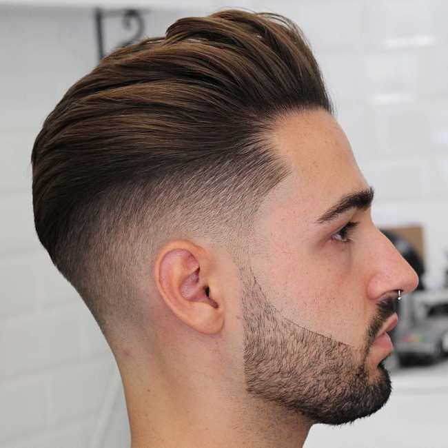 Slicked Back Haircut - Men's haircuts