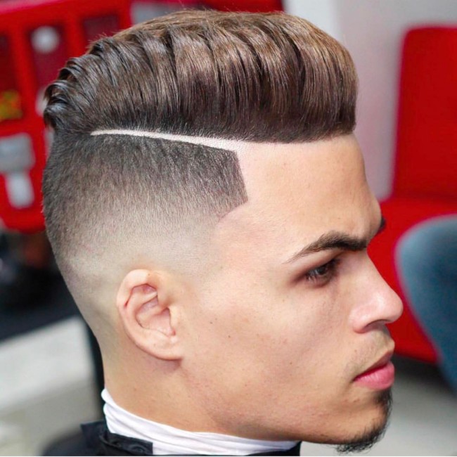 Hard Part with Fade - Men's Haircuts