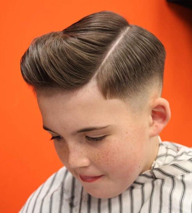 Side Part + Comb Over Pompadour - New Hairstyle for Boys