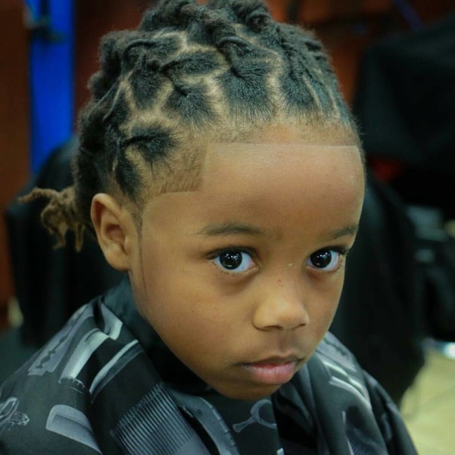 DreadLocks + Line Up - Black Boys Haircuts - Men's haircuts