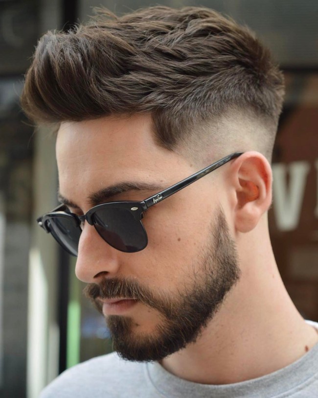 Quiff + Mid Fade + Disconnected Fade - Men's Haircuts