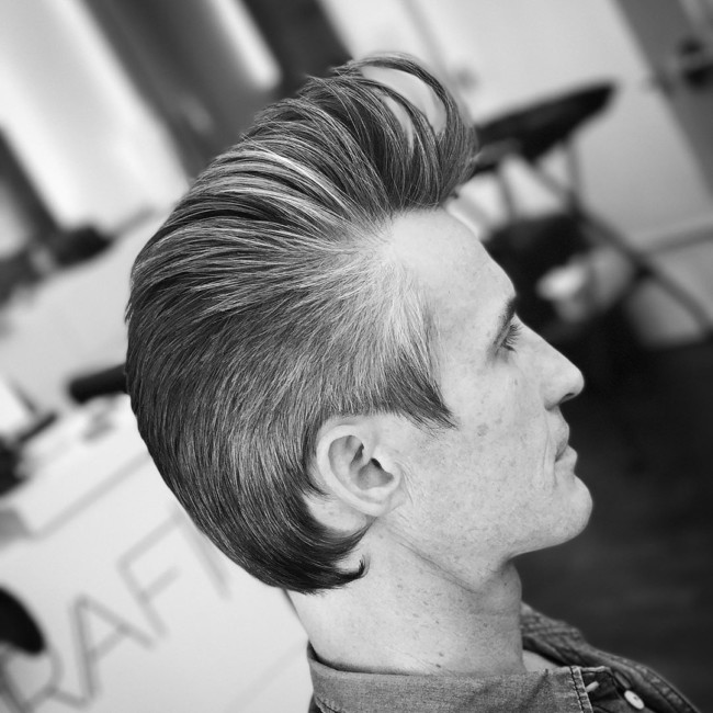 Textured Pompadour - men's haircuts