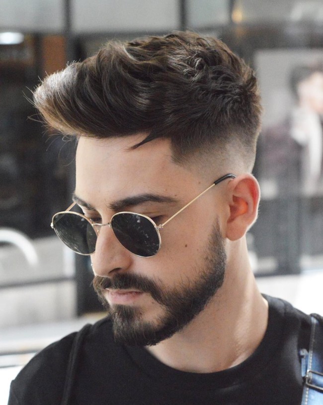 Quiff + Mid Fade - Men's Haircuts