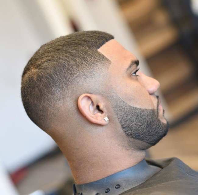 Buzz Cut + Mid Skin fade + Disconnected Beard - Men's Haircuts