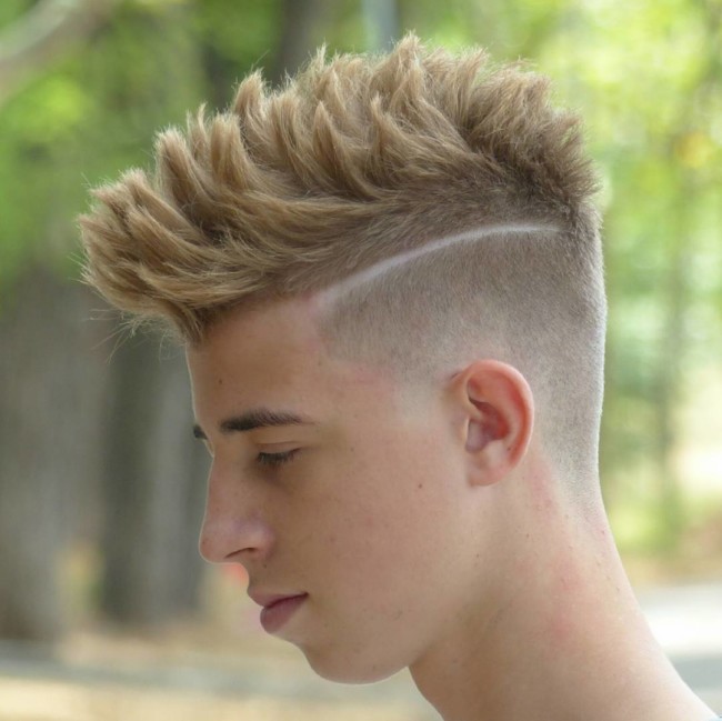 Spiky Quiff + Hi-Lo Fade - Men's Haircuts