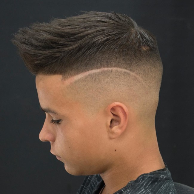 Quiff + Hi-lo Fade - Hairstyle for boy