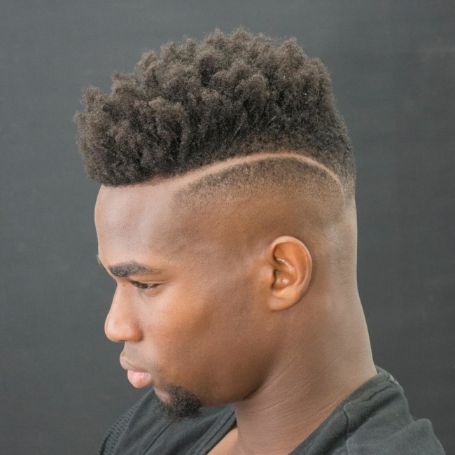 Twists + Hi-lo Fade for black men