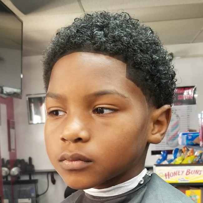 Curls + Line Up - Black Boys Haircuts - Men's haircuts