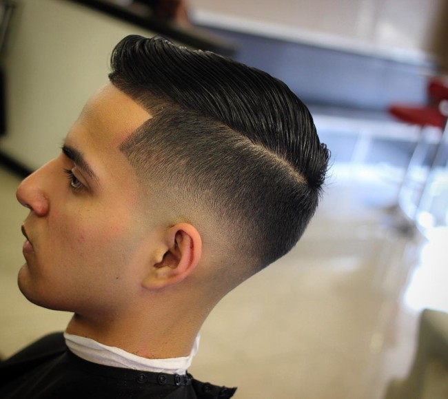 Side Part Bald Fade - Men's Haircuts