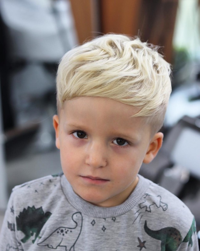 Caesar Haircut + Textured hair - New Hairstyle for Boys