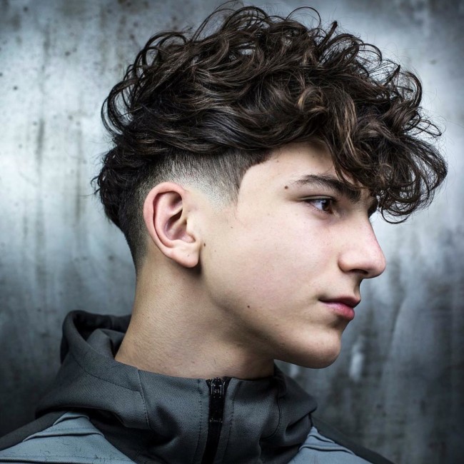 Long Wavy Crop + Drop Fade - Men's Haircuts