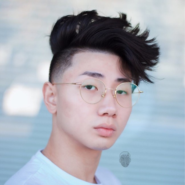 Medium Length Messy Hair + Low Fade - Men's Haircuts