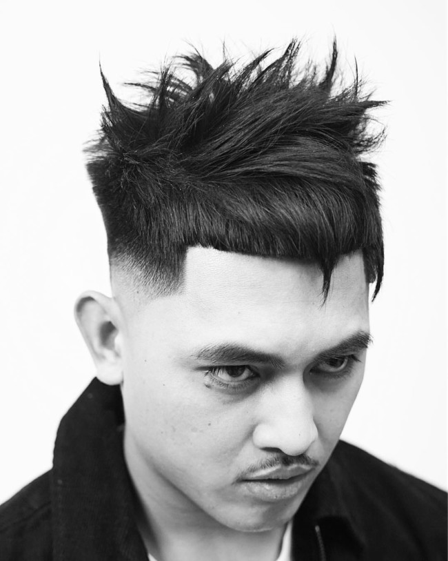 Horns + Mid Skin Fade - Men's Haircuts