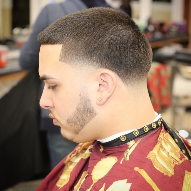 Buzz Cut + Taper Fade + Disconnected Beard - Men's Haircuts