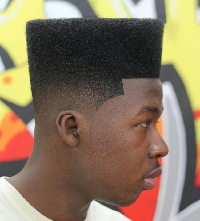 Flat Top + Line Up - Men's Haircuts