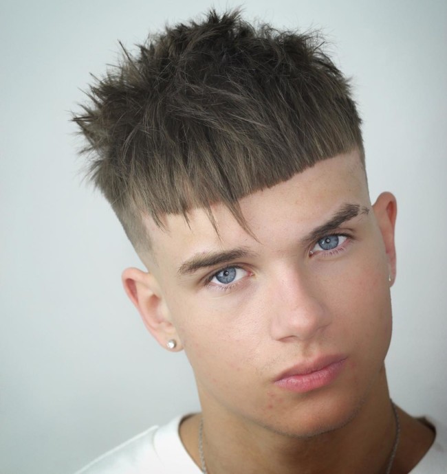 Amazing Messy Crop + High Fade - Men's haircut