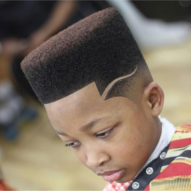  Flat Top + Hard Part + Line Up - Black Boys Haircuts - Men's haircuts