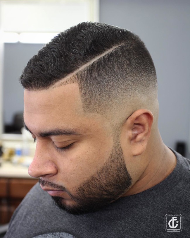  Side part Crew Cut + High Fade - Men's Haircuts