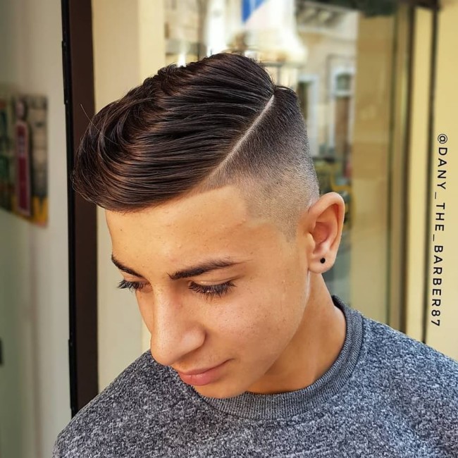 Modern Comb Over + High Fade  - Men's Haircuts