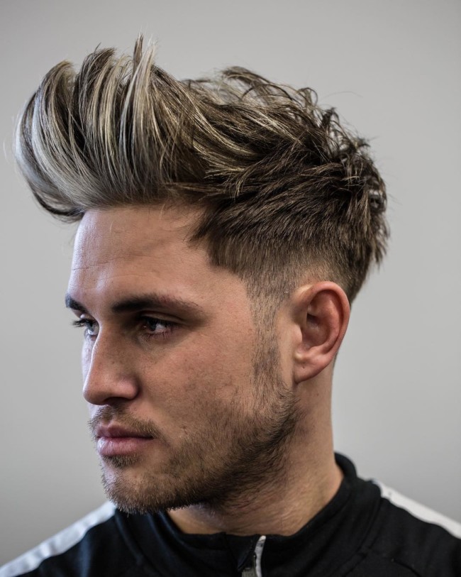 High Messy Quiff - Men's Haircuts