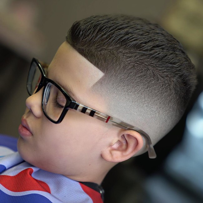 Textured Crew Cut + Blurry fade + Line up - New Hairstyle for Boys