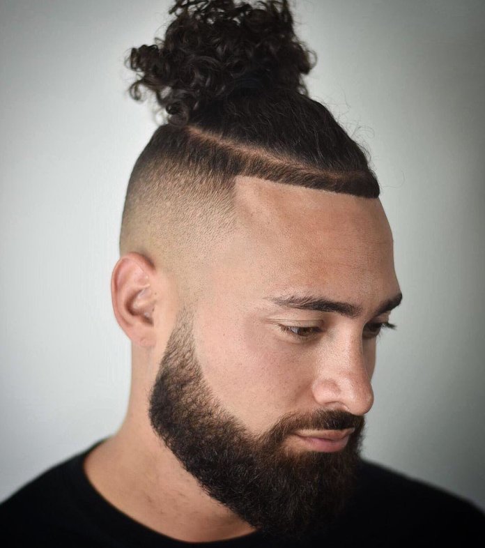 Top Knot + Top to bald fade