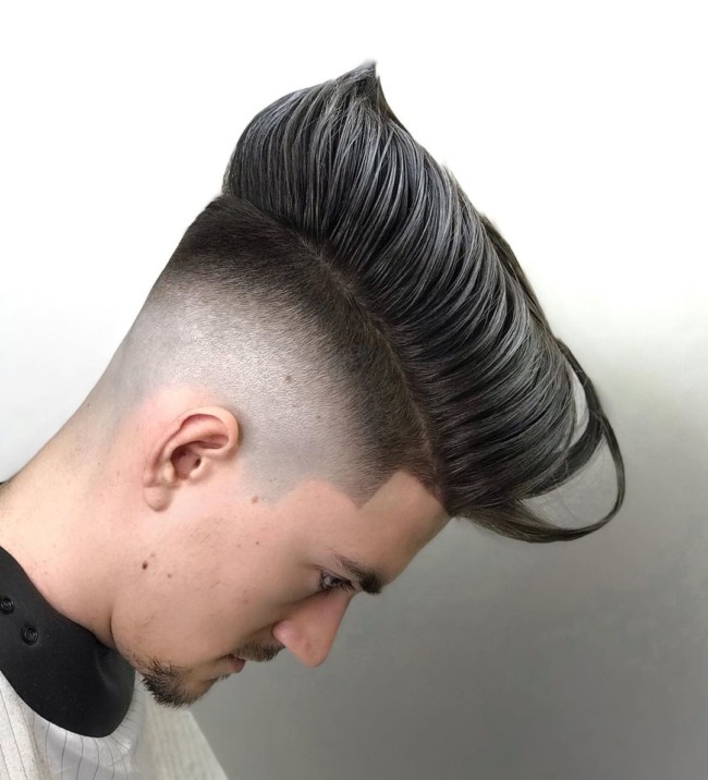 Creative Pompadour + High fade - Men's Haircuts