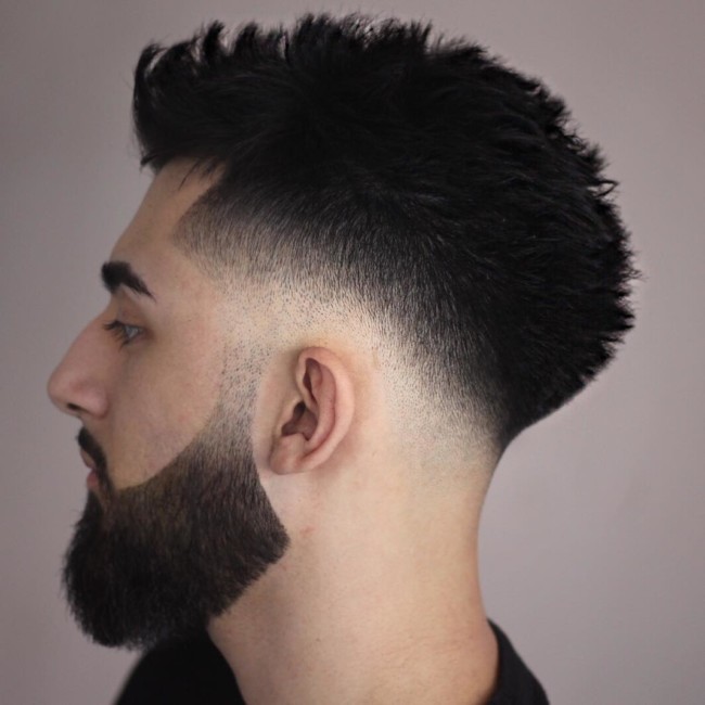 Blow Out + Disconnected Beard - Men's Haircuts