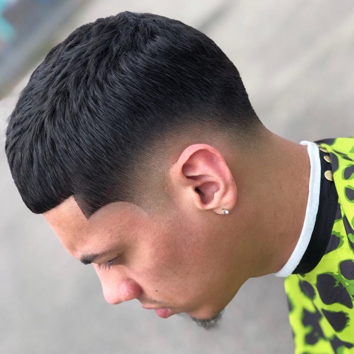 Crew cut + Low fade + Lines