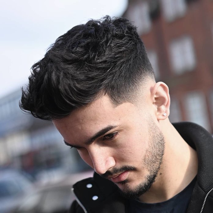 Textured Quiff + Low Fade