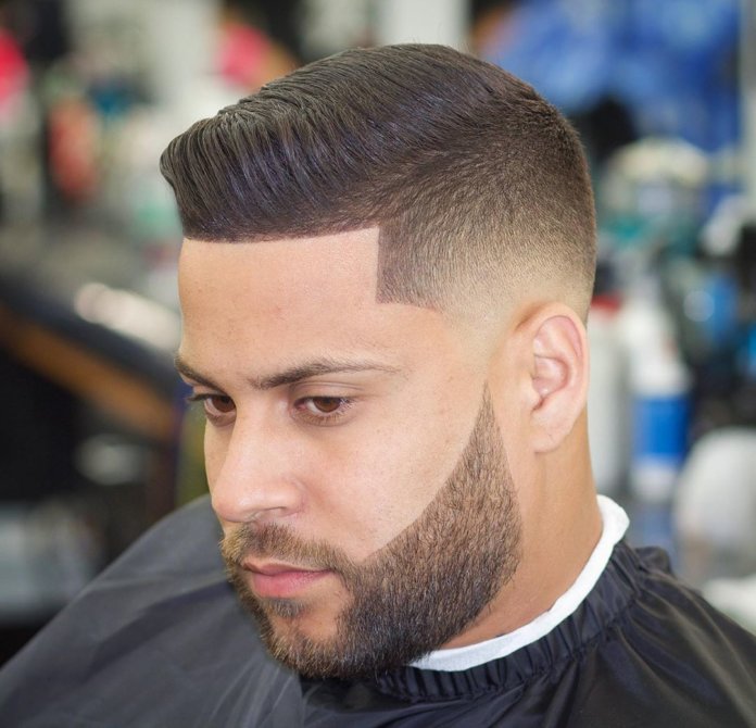 Comb Over + Low fade + Lines