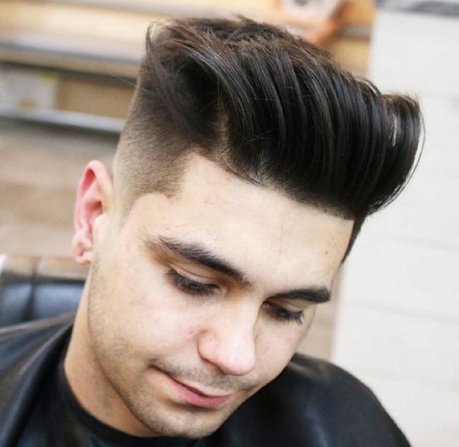 High Fade + Modernized Pompadour