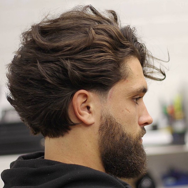  Long Wavy Hair + Disconnected Beard 