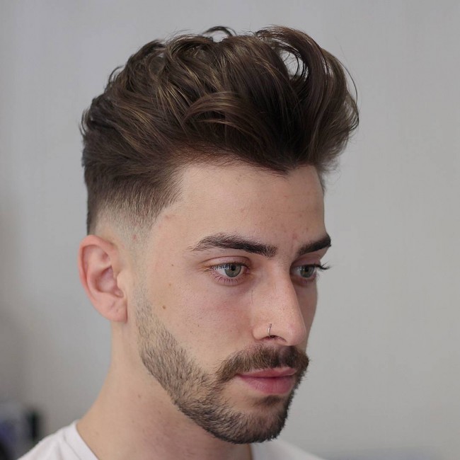 Medium to Skin Fade + Disconnected Beard