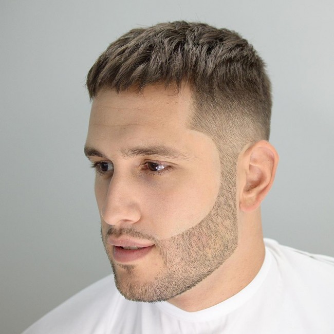 Crop + Contoured Beard Hairstyle