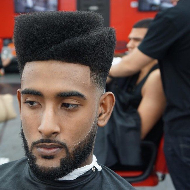 Flat top with steps - men's haircuts