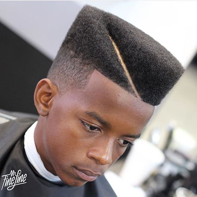 Flat Top + Hard Part - Men's haircuts