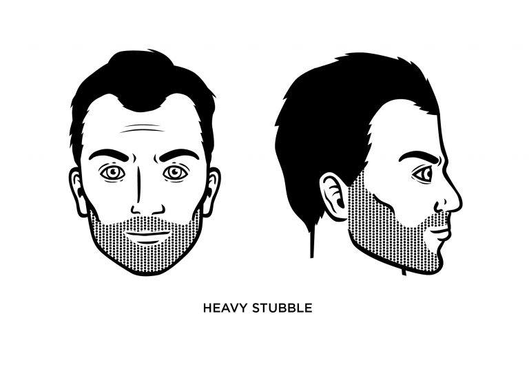 The heavy stubble - Men's Haircuts