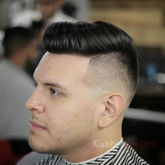 High Fade + Pompadour