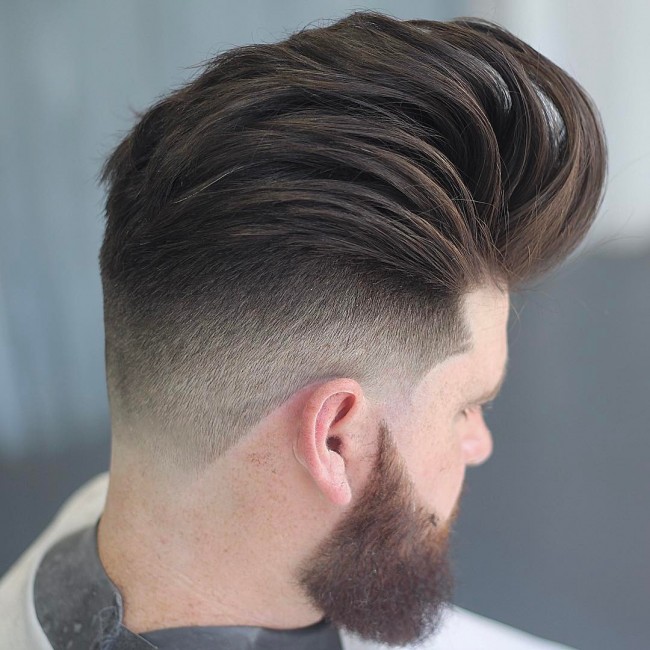 Big Pompadour + Disconnected Beard