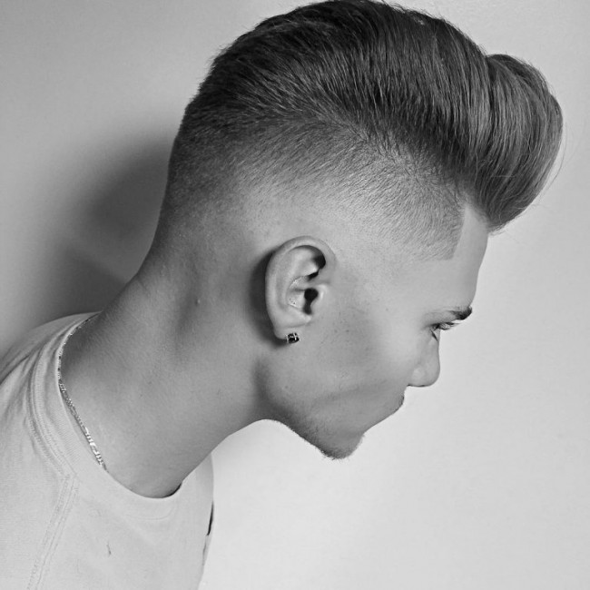 Pompadour haircut